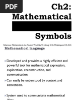 2-1 - Characteristics of Mathematical Language