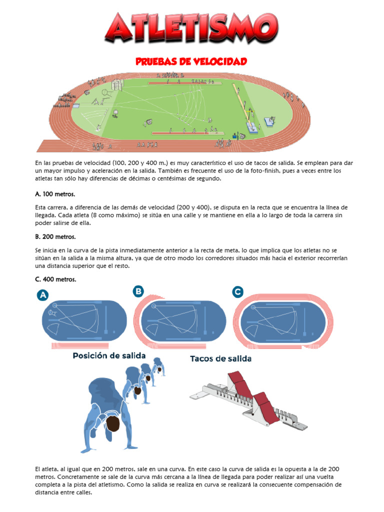 Pruebas de Atletismo | PDF | Deporte del atletismo | Deportes