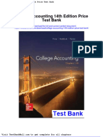College Accounting 14th Edition Price Test Bank