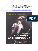 Test Bank For Essentials of Biological Anthropology 4th by Larsen