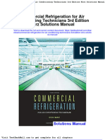 Commercial Refrigeration For Air Conditioning Technicians 3rd Edition Wirz Solutions Manual