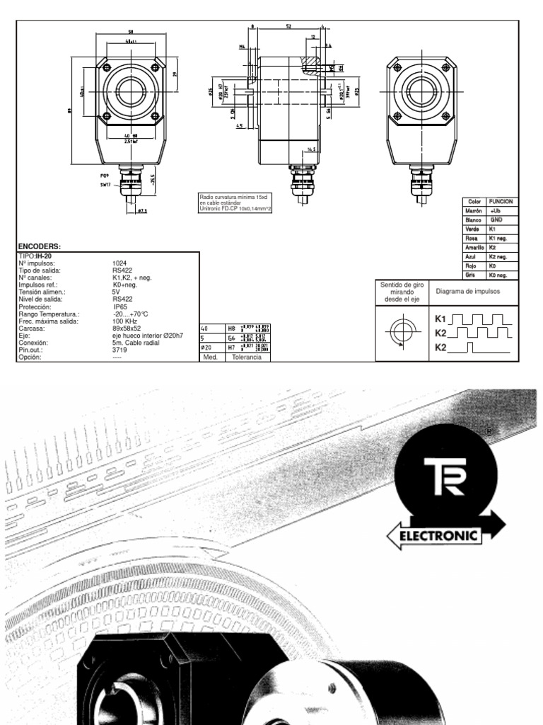 Encoder TR Electronic-Ih-20-501184 | PDF