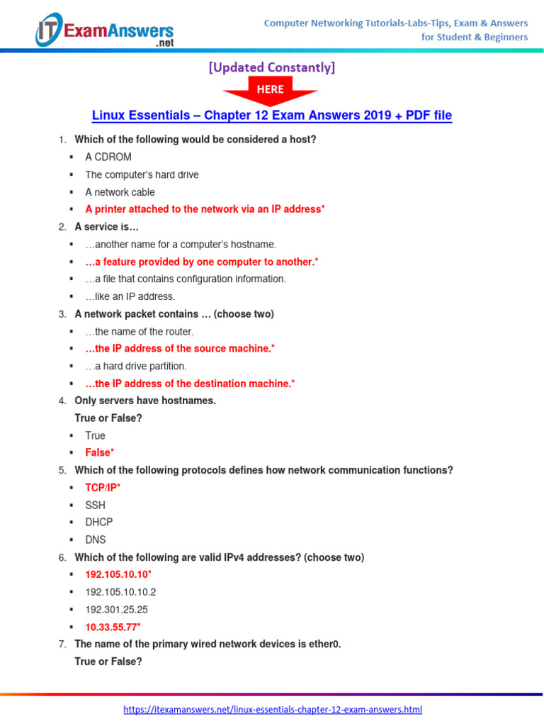 Linux essentials chapter 12 exam answers 2019 pdf pdf ip address
