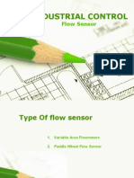 FLOW SENSORS: VARIABLE AREA & PADDLE WHEEL