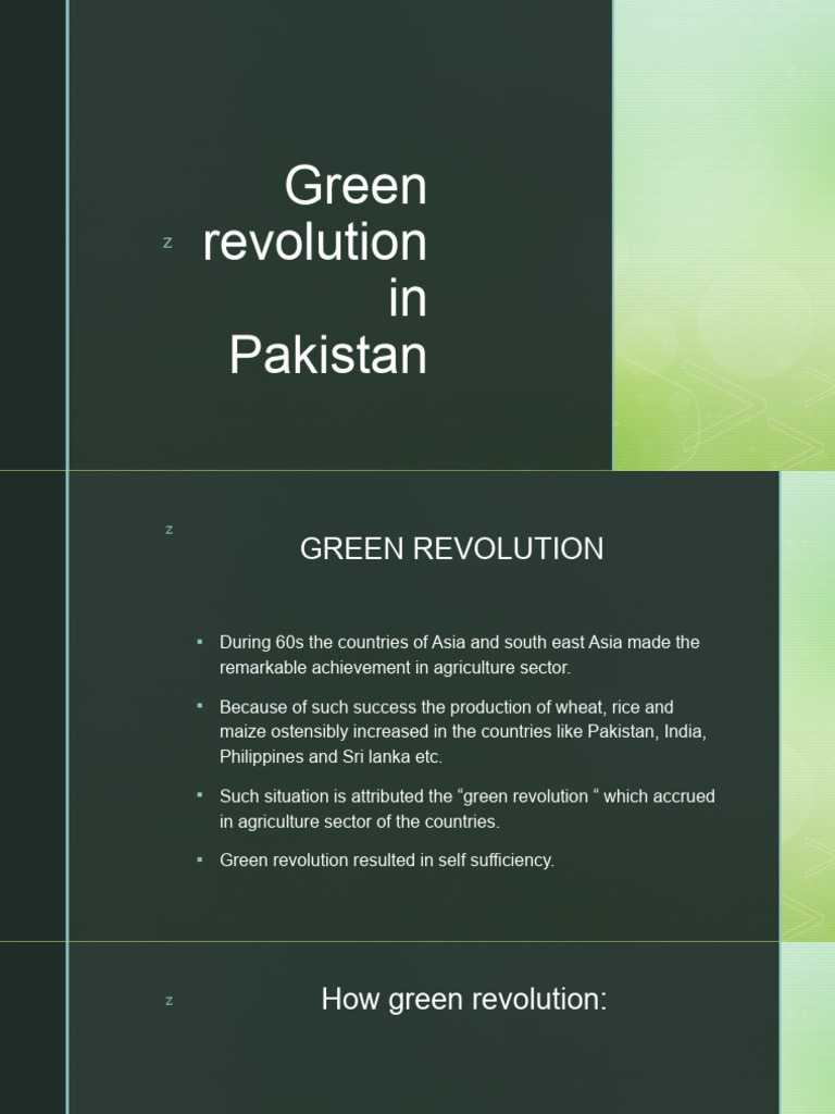 Green Revolution Impact in Pakistan | PDF | Green Revolution | Agriculture
