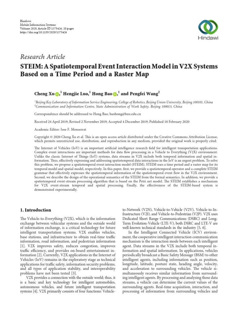 Research article steim a spatiotemporal event interaction model in