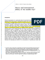 International Theory and International Society The Viability of The Middle Way