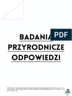 Badania Przyrodnicze Odpowiedzi