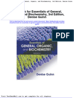 Test Bank For Essentials of General Organic and Biochemistry 3rd Edition Denise Guinn