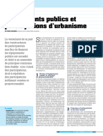 Equipements Publics Et Participations D'urbanisme CL Les Cahiers Juridiques de La Gazette Aout Septembre 2015