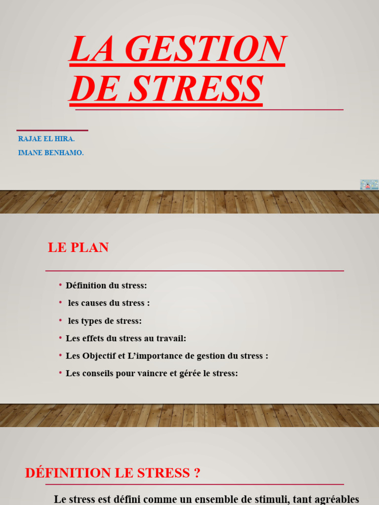 Gestion du Stress : Causes et Solutions | PDF