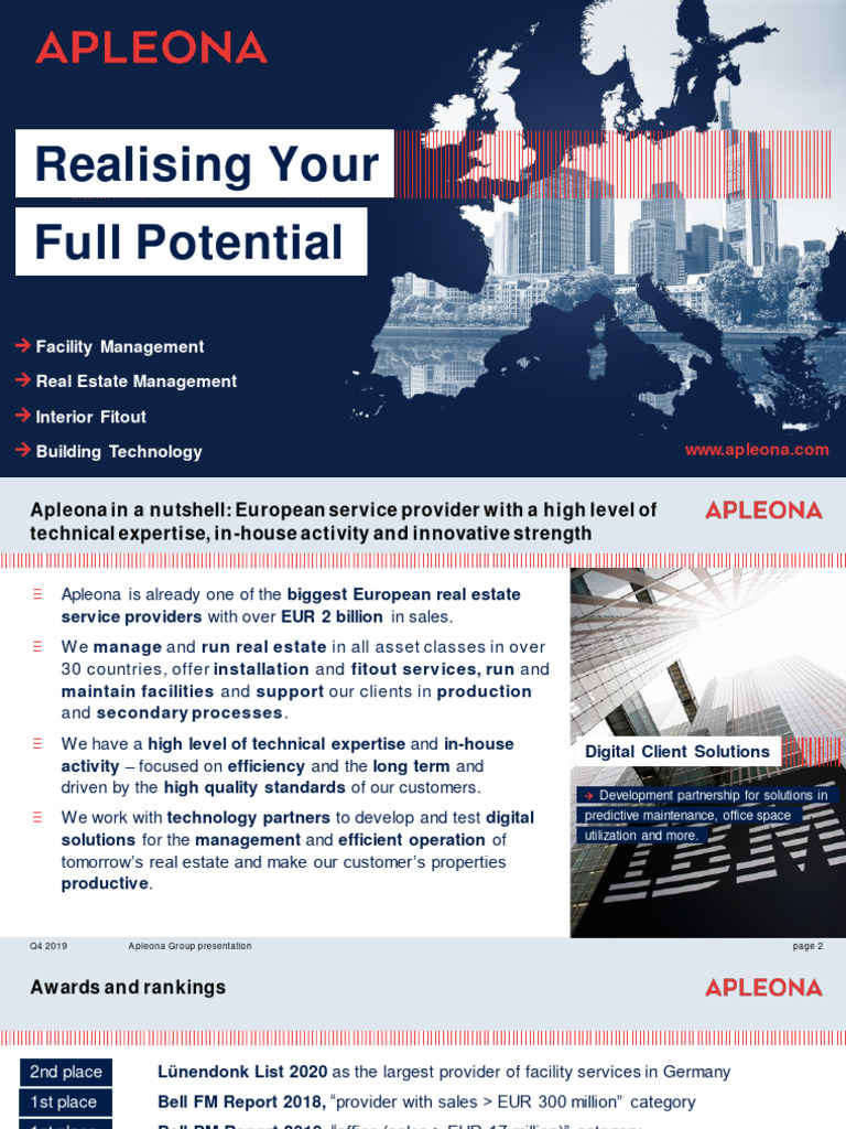 Apleona: Leading Facility Management Solutions | PDF | Corporate Social ...