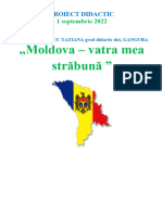 Proiect-Didactic Dirigentie - Moldova-Vatra Mea Străbună, 01.09.2022