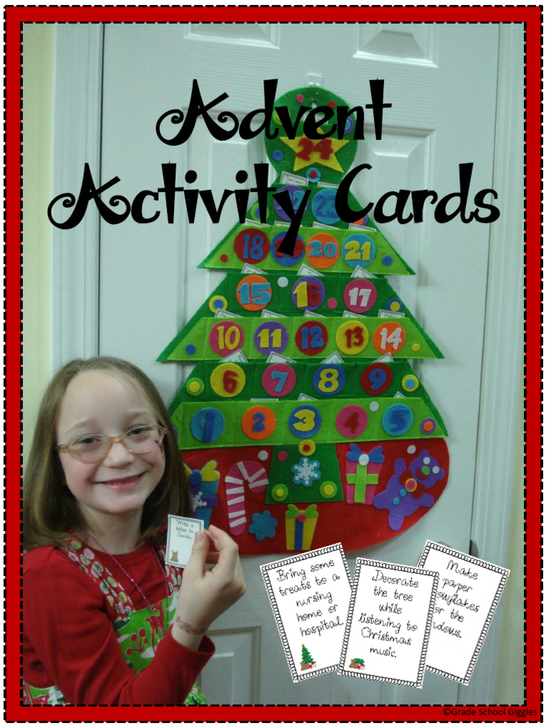 Advent Activity Cards PDF Christmas Traditions