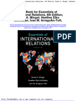 Test Bank For Essentials of International Relations 8th Edition Karen A Mingst Heather Elko Mckibben Ivan M Arreguin Toft