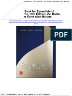 Test Bank For Essentials of Investments 10th Edition Zvi Bodie Alex Kane Alan Marcus