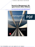 Solution Manual For Management 9th Edition Angelo Kinicki Brian Williams