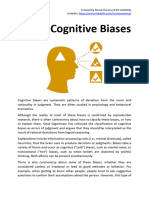 A List With Over 150 Biases (Cognitive, Social and Memory)
