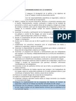 Carta de Responsabilidades de Gerencia