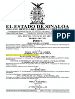 El Estado de Sinaloa: Organo Oficial Del Gobierno Del Estado