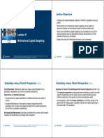 Lecture 11 - Multinational Capital Budgeting 