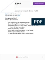 LearnGerman - Grammar A1 - C1 - 51 Mistakes TEIL 3