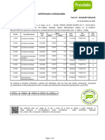 Certificado Cotizaciones: Folio Nº: 84542638F1DE64C5E