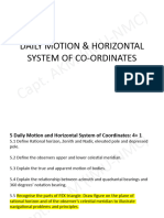 Unit-5 Daily Motion & Horizontal System of Co-Ordinates-1