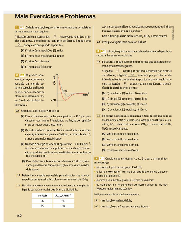 Exercicios 10q Ligação Quimica 2 Pdf