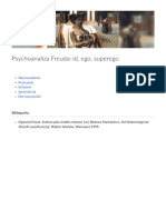Psychoanaliza Freuda Id Ego Superego