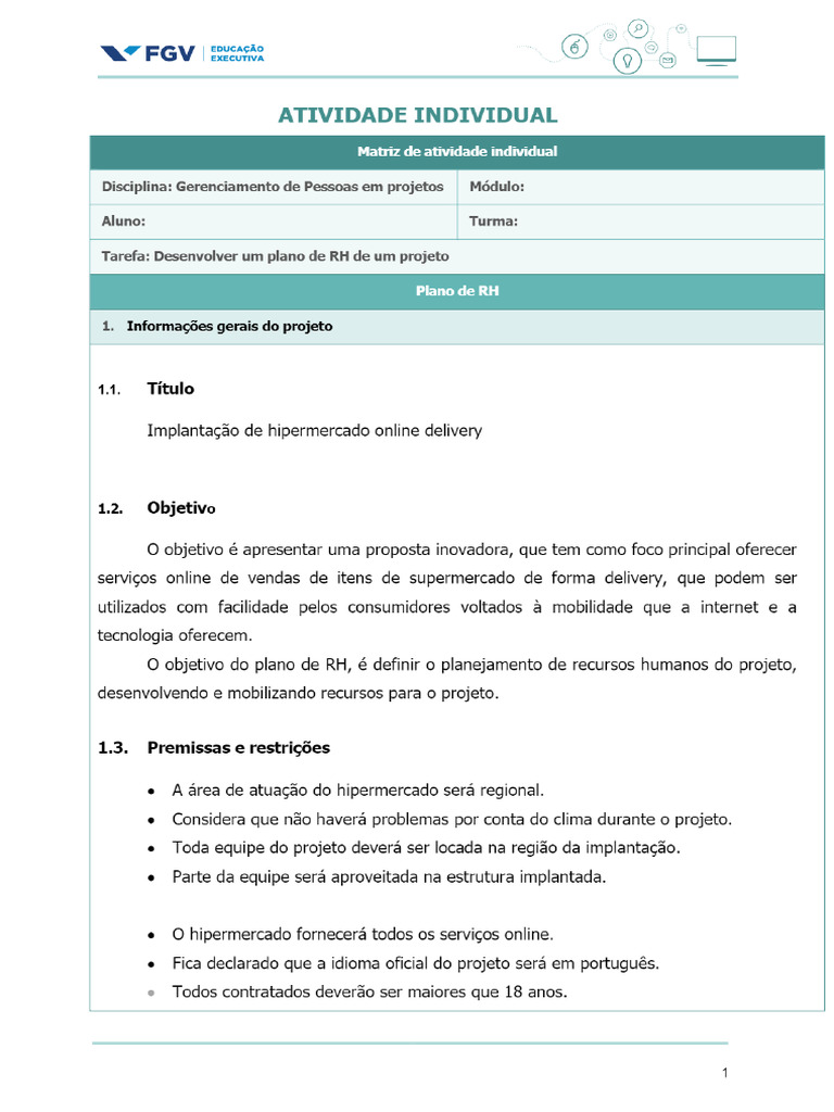 Gerenciamento de Pessoas em Projetos - PDFCOFFEECOM | PDF