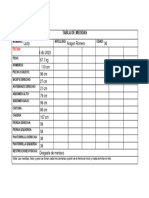 Tabla de Medidas PDF