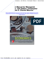 Solution Manual For Managerial Economics 12th Edition Christopher Thomas S Charles Maurice