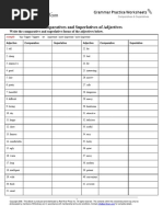 Comparatives and Superlatives Sheets (2523)