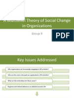 A Multilevel Theory of Social Change in Organizations: Group 9