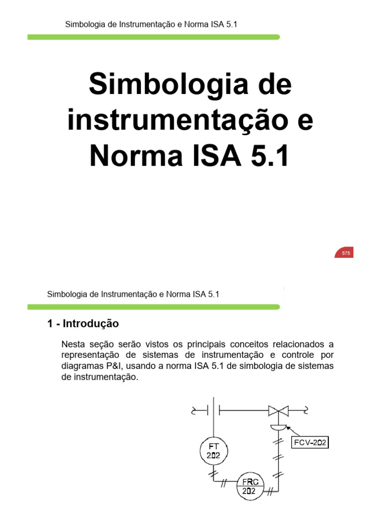 Simbologia da Norma ISA 5.1 | PDF | Mecânica Clássica | Mecânica