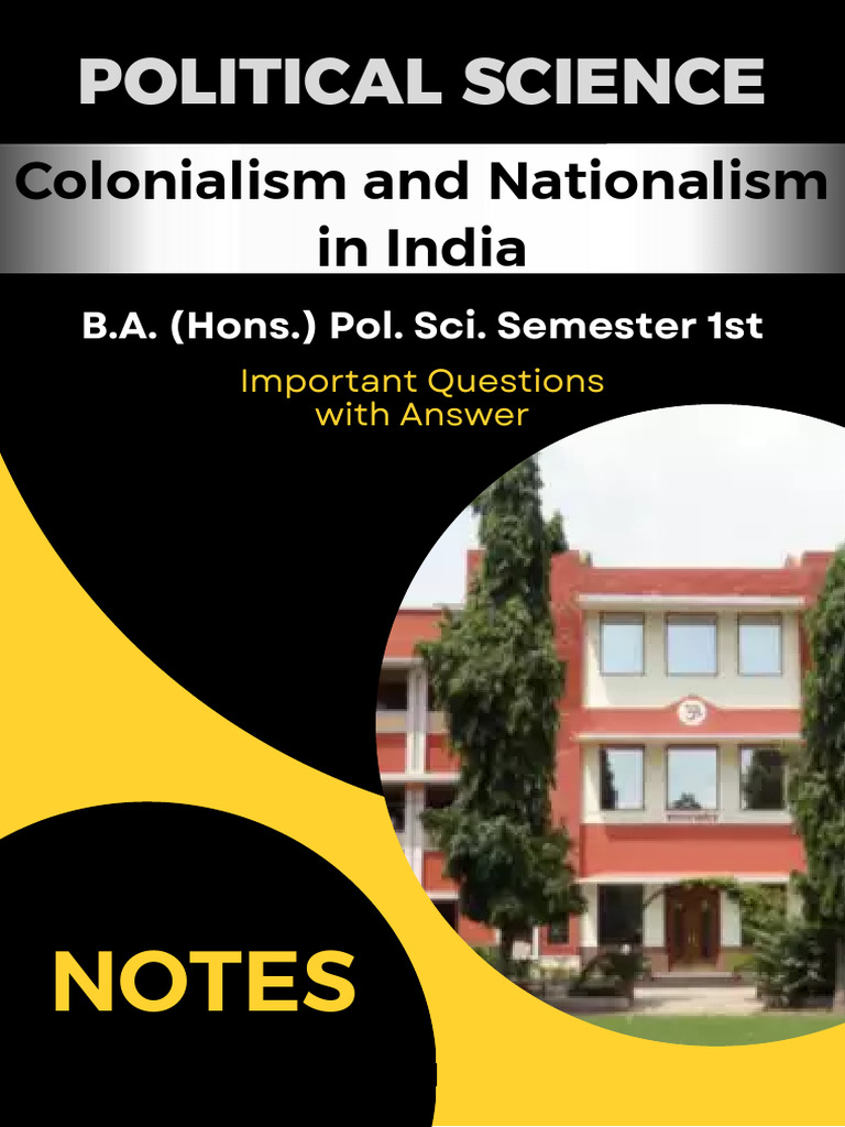 Colonialism and Nationalism in India | PDF | Partition Of India ...