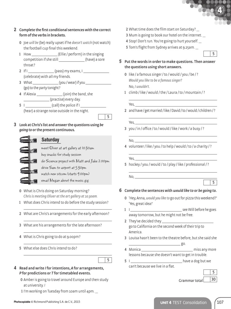 B1 English Unit 4 Test Consolidation | PDF