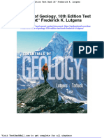 Essentials of Geology 10th Edition Test Bank Frederick K Lutgens