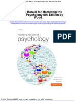 Solution Manual For Mastering The World of Psychology 5th Edition by Wood