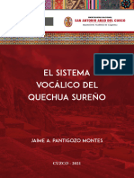 Jaime Pantigozo Montes - El Sistema Vocálico Del Quechua Sureño (UNSAC, 2022)