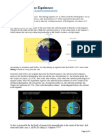 The Science of The Equinoxes