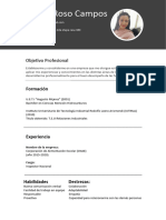 Plantilla CV 1 Gratis InfoJobs