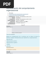 Administración Del Comportamiento Organizacional 1ER PARCIAL