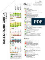 Calendario Agosto Diciembre 2022