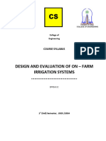 Design and Evaluation of On - Farm Irrigation Systems-1