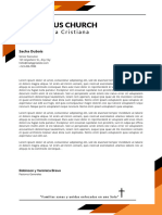 Orange Modern Business Letterhead Document