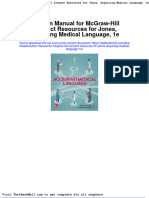 Solution Manual For Mcgraw Hill Connect Resources For Jones Acquiring Medical Language 1e