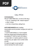 Auto Mecanics Call Pitch