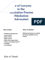 Role of Lawyers Mediation Advocacy